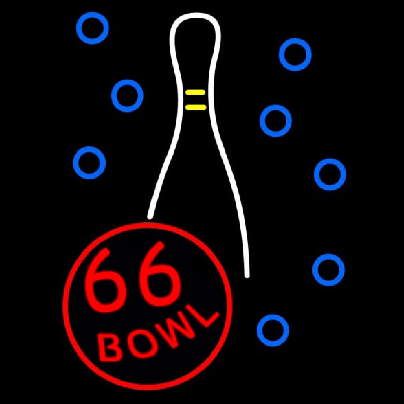 66 Bowl Neon Sign