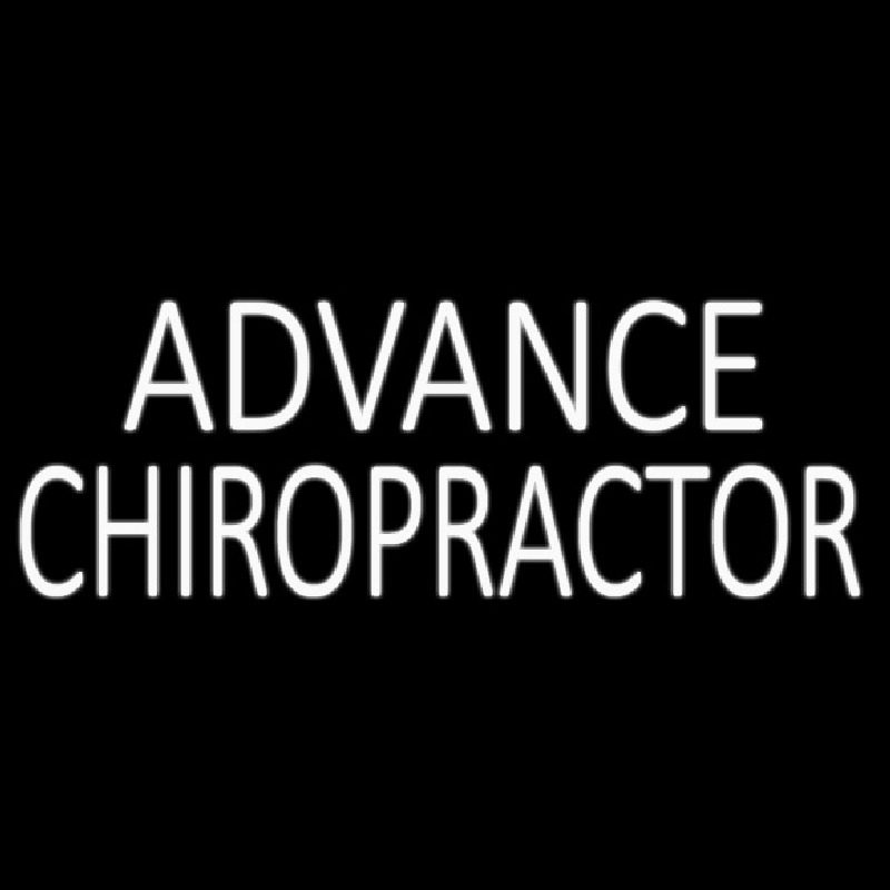 Advanced Chiropractor Neon Sign