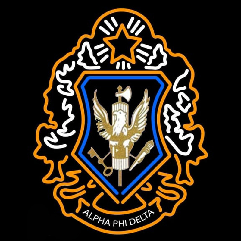 Alpha Phi Delta Logo Neon Sign