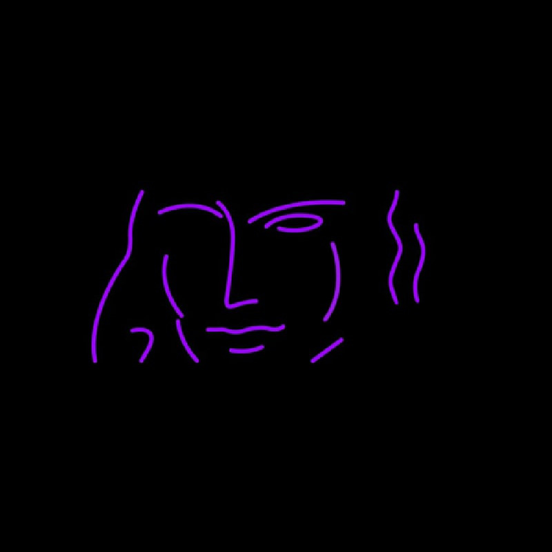 Art Icon With Man Neon Sign