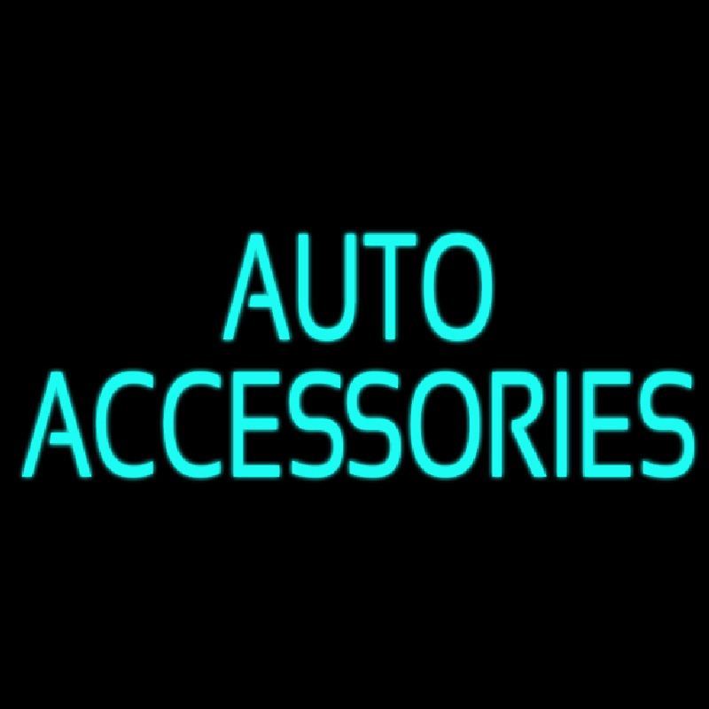 Auto Accessories Block Neon Sign