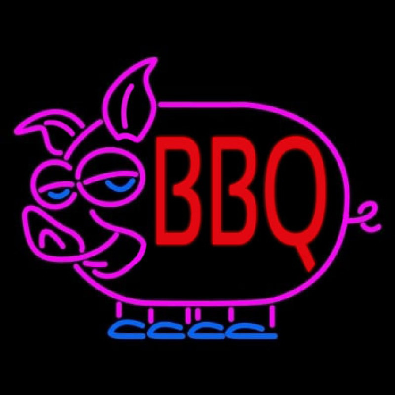 BBQ Pig Neon Sign