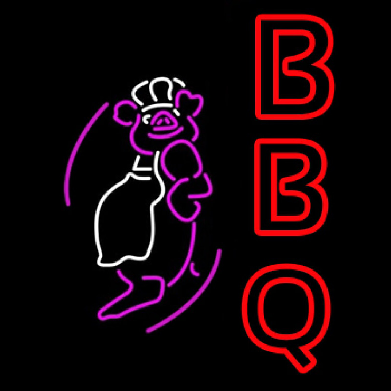 BBQ Pig Neon Sign