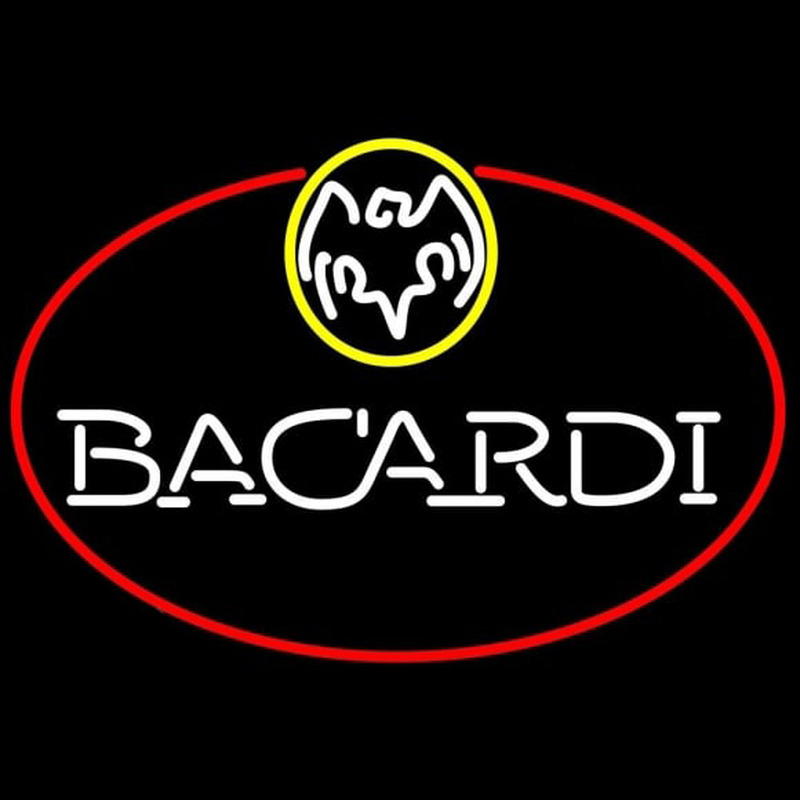 Bacardi Oval Rum Sign Neon Sign