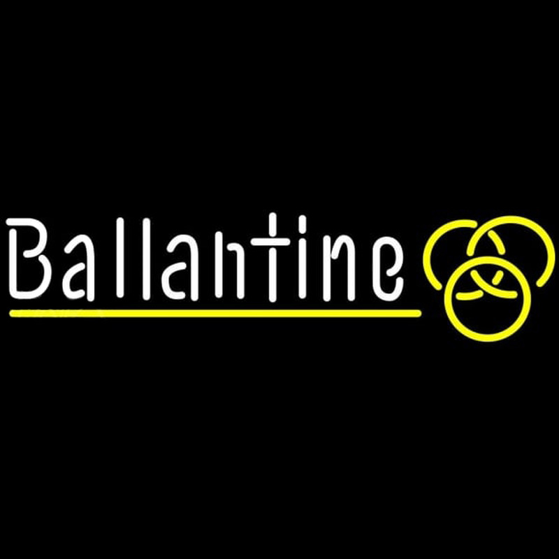 Ballantine Yellow Logo Beer Sign Neon Sign