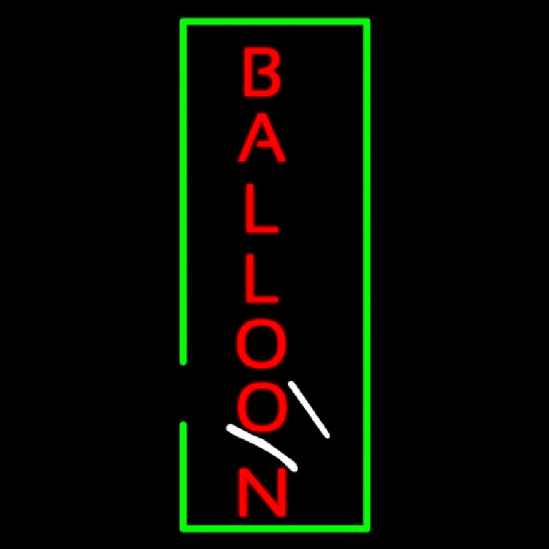 Balloon Vertical Neon Sign