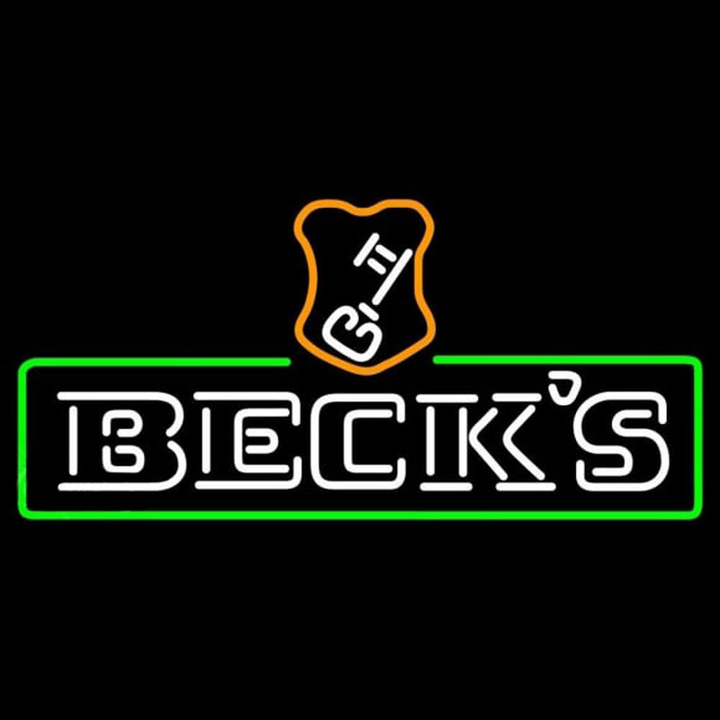 Beck Green Border Key Label Beer Sign Neon Sign