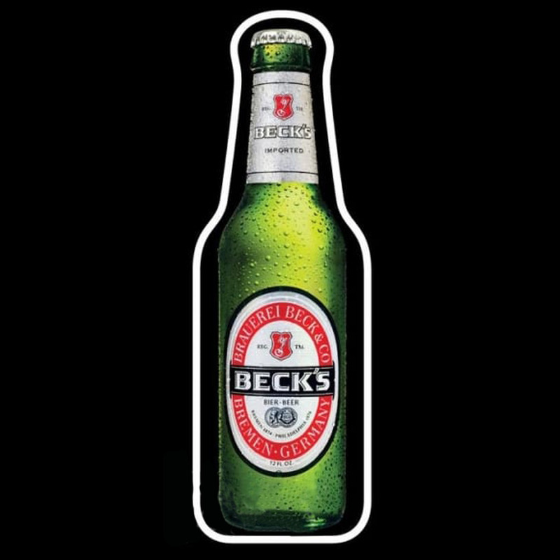Becks Beer Bottle Beer Sign Neon Sign