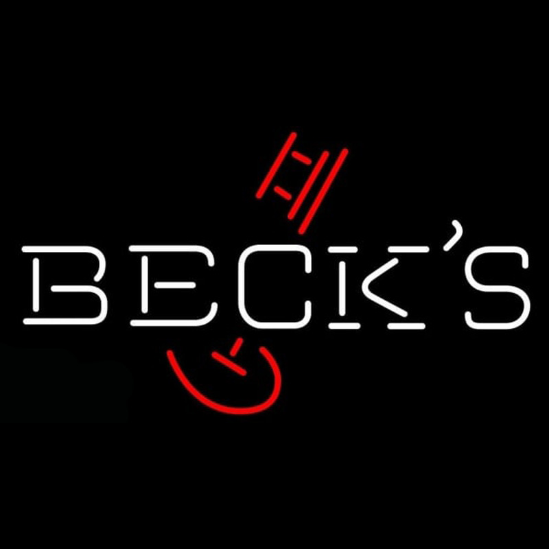Becks Classic Key Logo Beer Sign Neon Sign