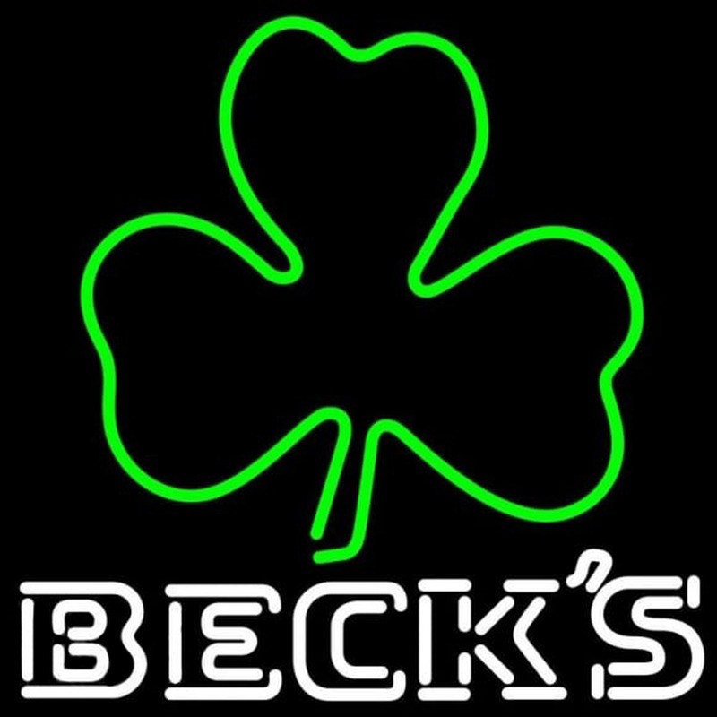 Becks Green Clover Beer Sign Neon Sign