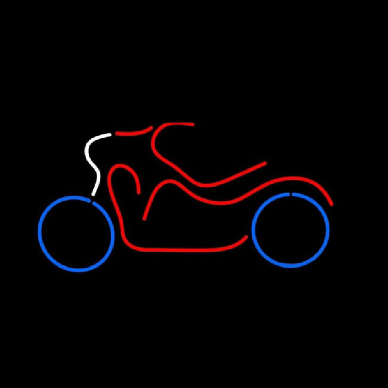 Bike Logo In Red Neon Sign