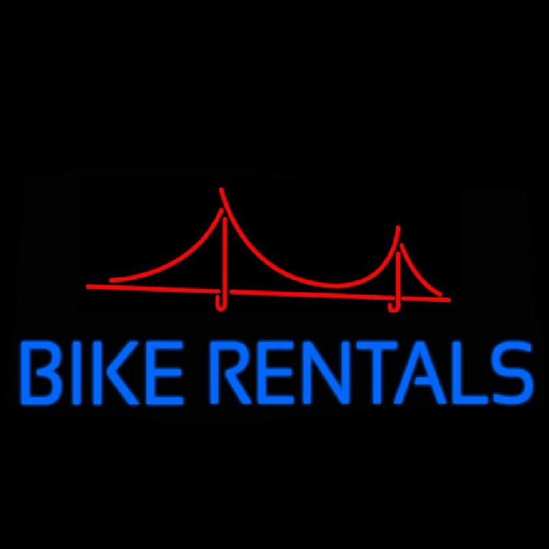 Bike Rentals Neon Sign