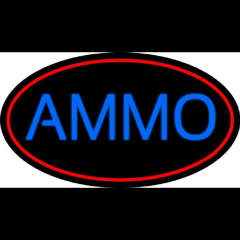 Blue Ammo Neon Sign