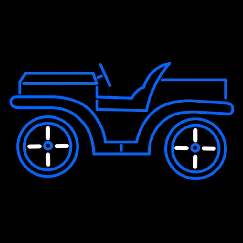 Blue Car Logo Neon Sign