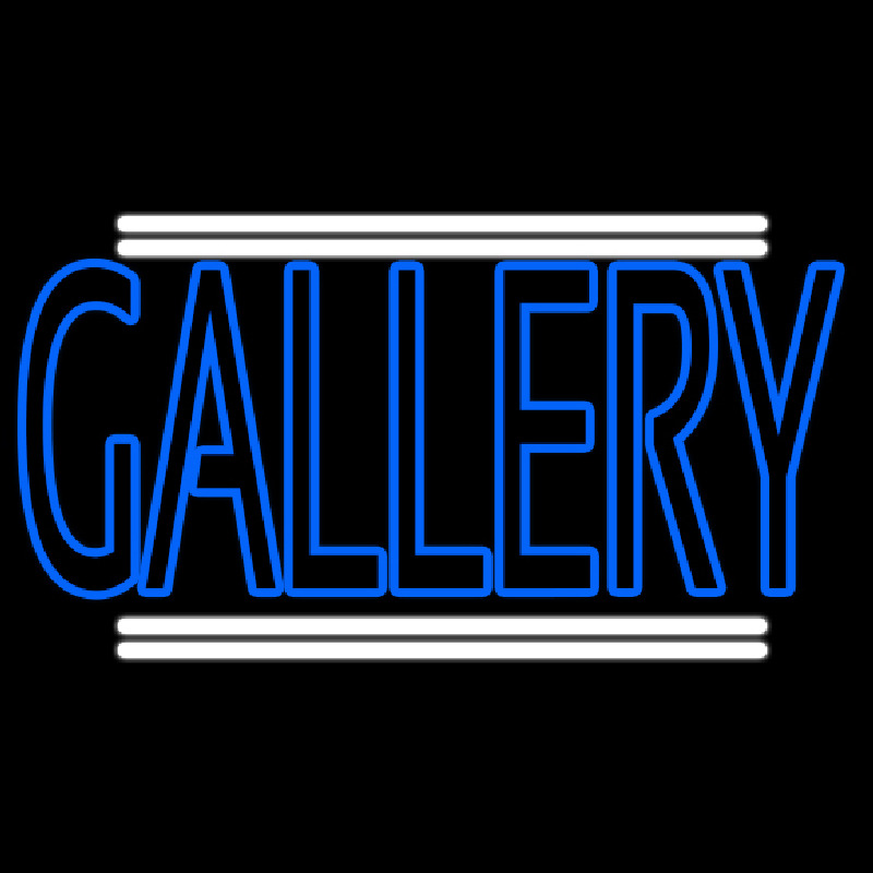 Blue Gallery Neon Sign
