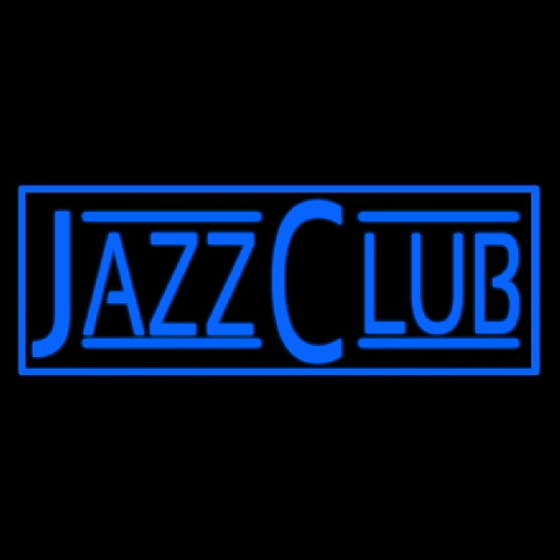 Blue Jazz Club Block Neon Sign