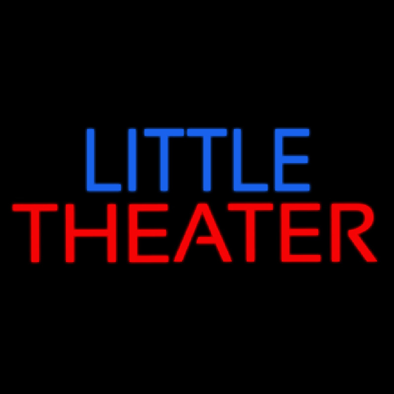 Blue Little Red Theater Neon Sign