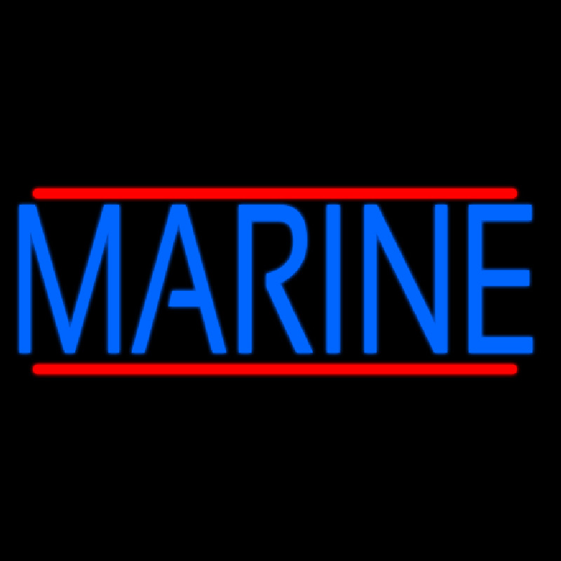 Blue Marine Neon Sign