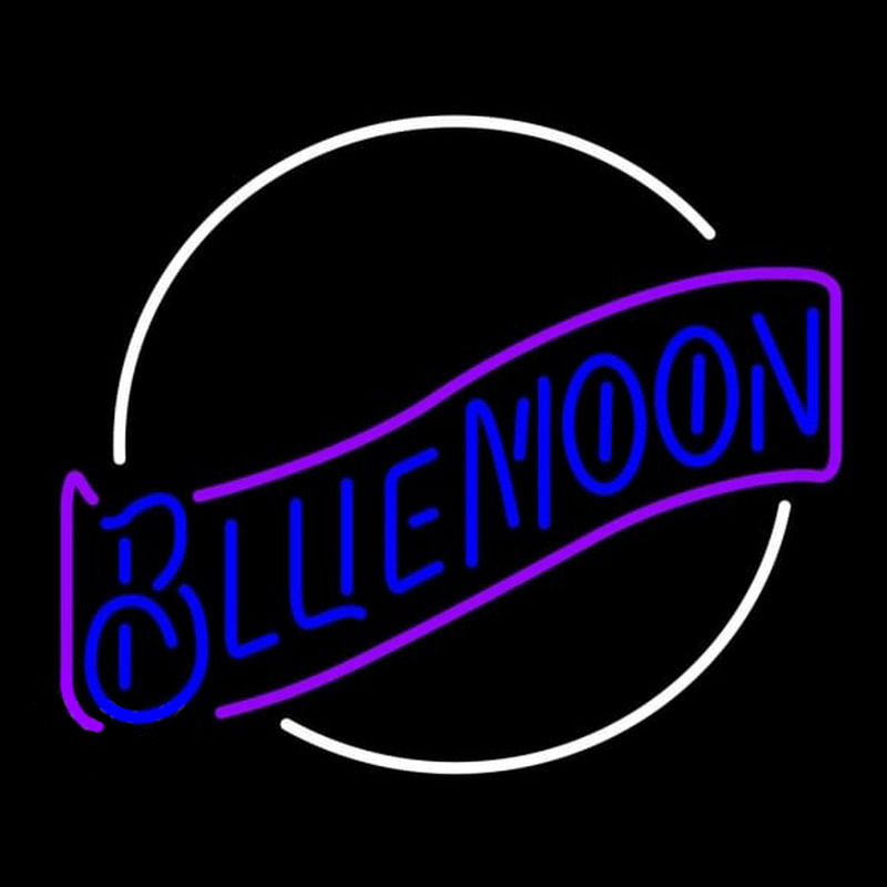 Blue Moon Blue Beer Sign Neon Sign