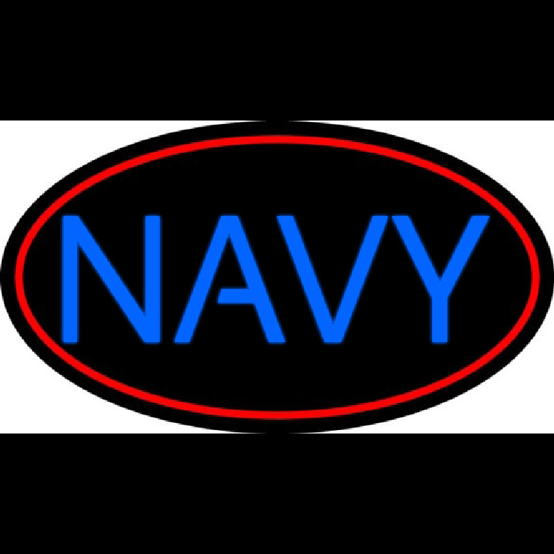 Blue Navy Neon Sign