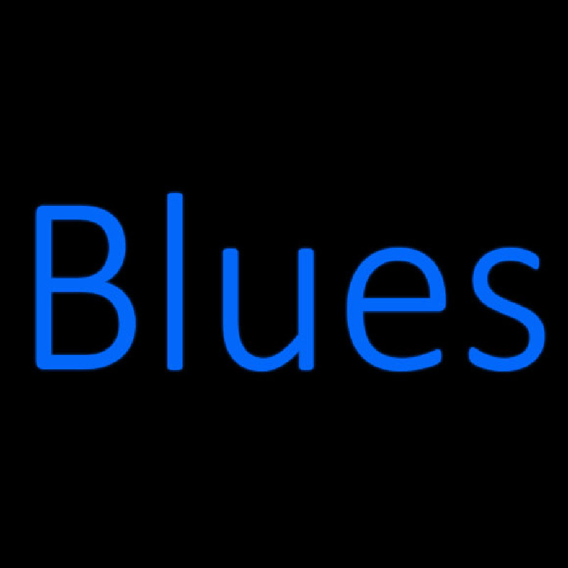 Blues Cursive Neon Sign