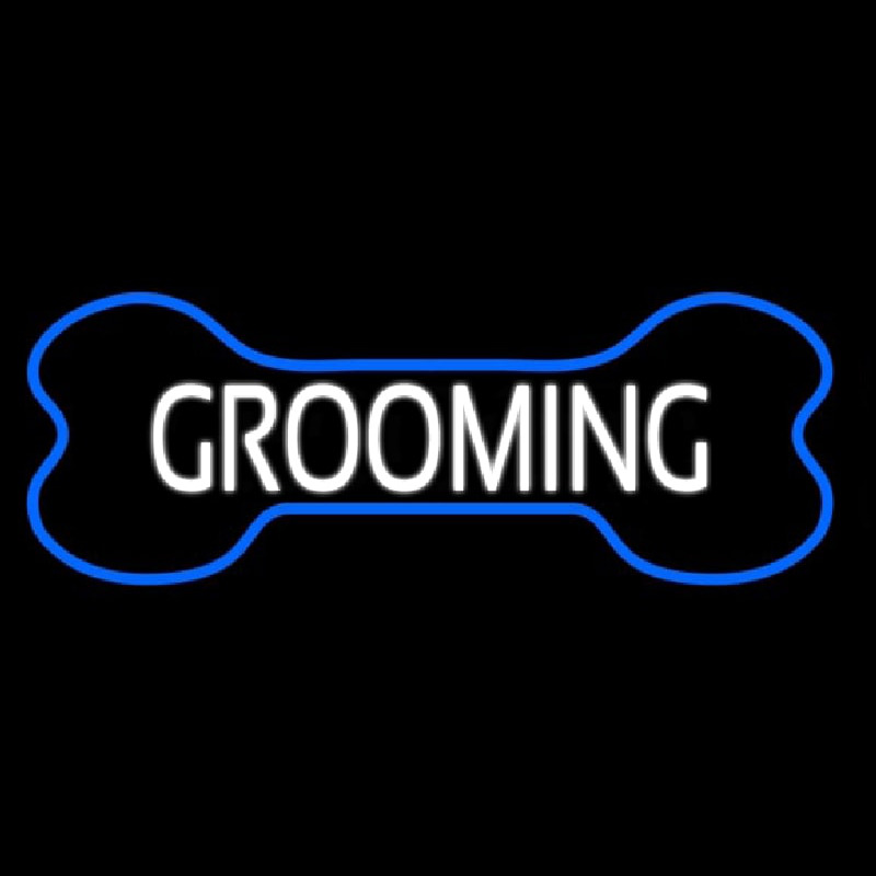 Bone Grooming Neon Sign