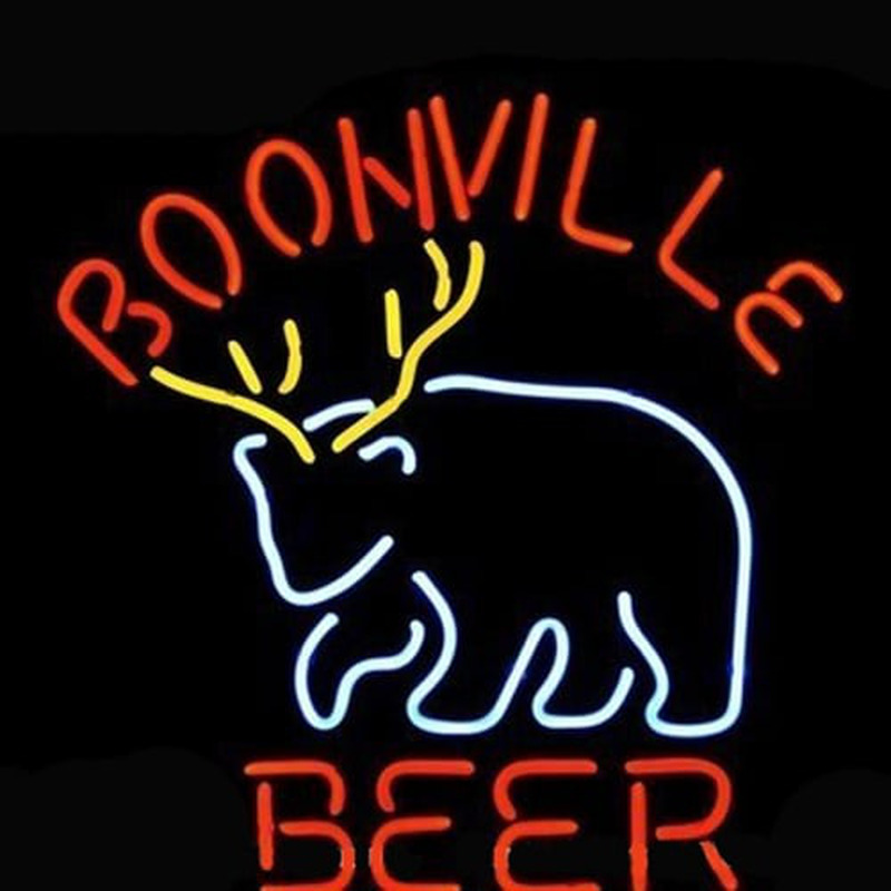 Boonville Deer Logo Pub Store Neon Sign