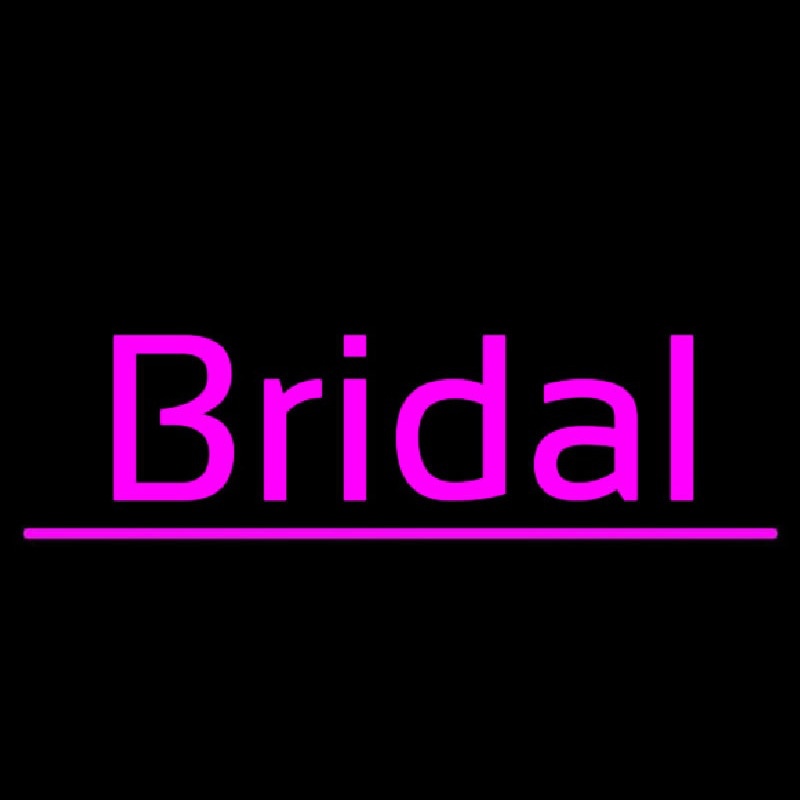 Bridal Cursive Purple Line Neon Sign