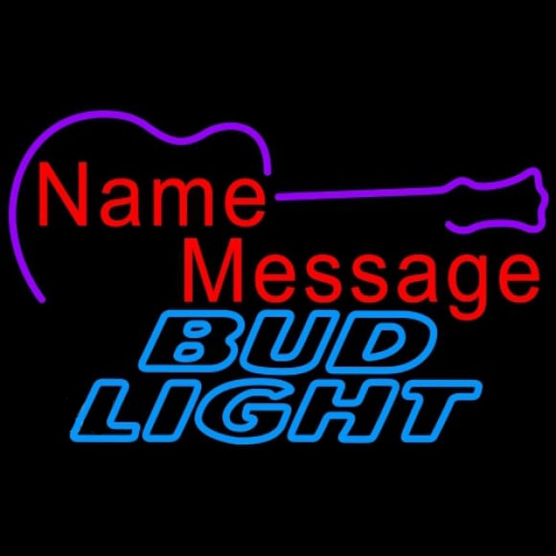 Bud Light Acoustic Guitar Beer Sign Neon Sign