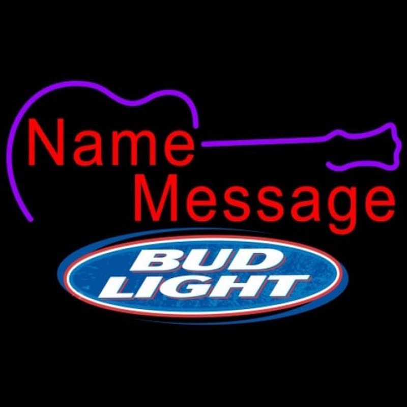 Bud Light Acoustic Guitar Beer Sign Neon Sign
