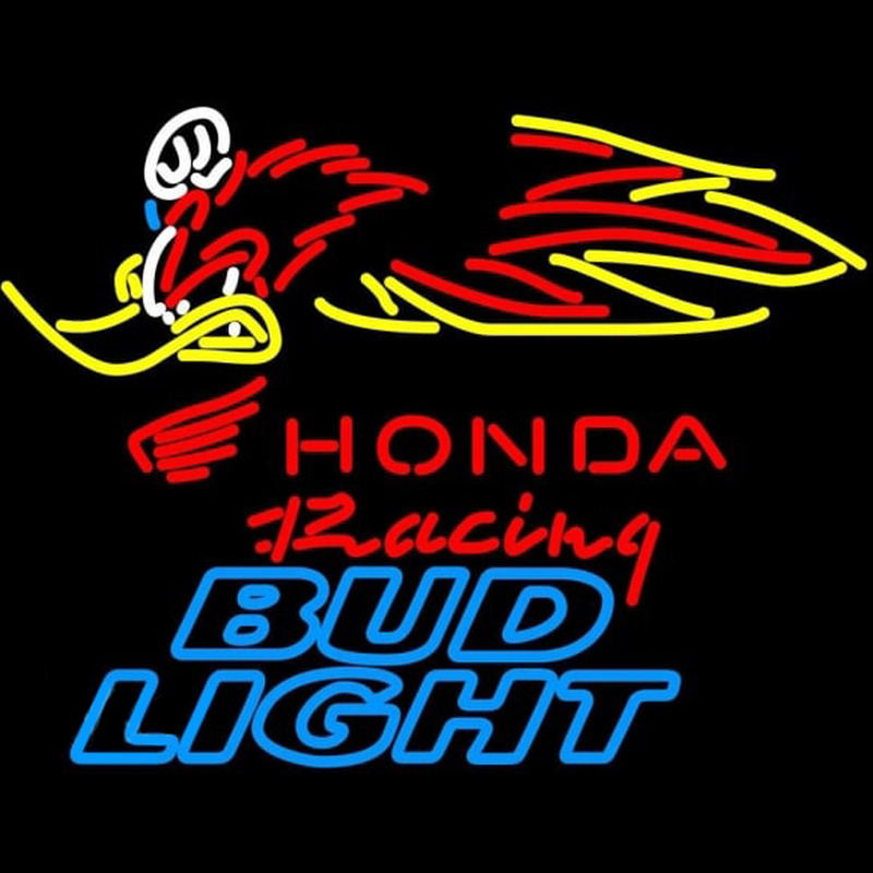 Bud Light Honda Racing Woody Woodpecker Crf 250450 Beer Sign Neon Sign