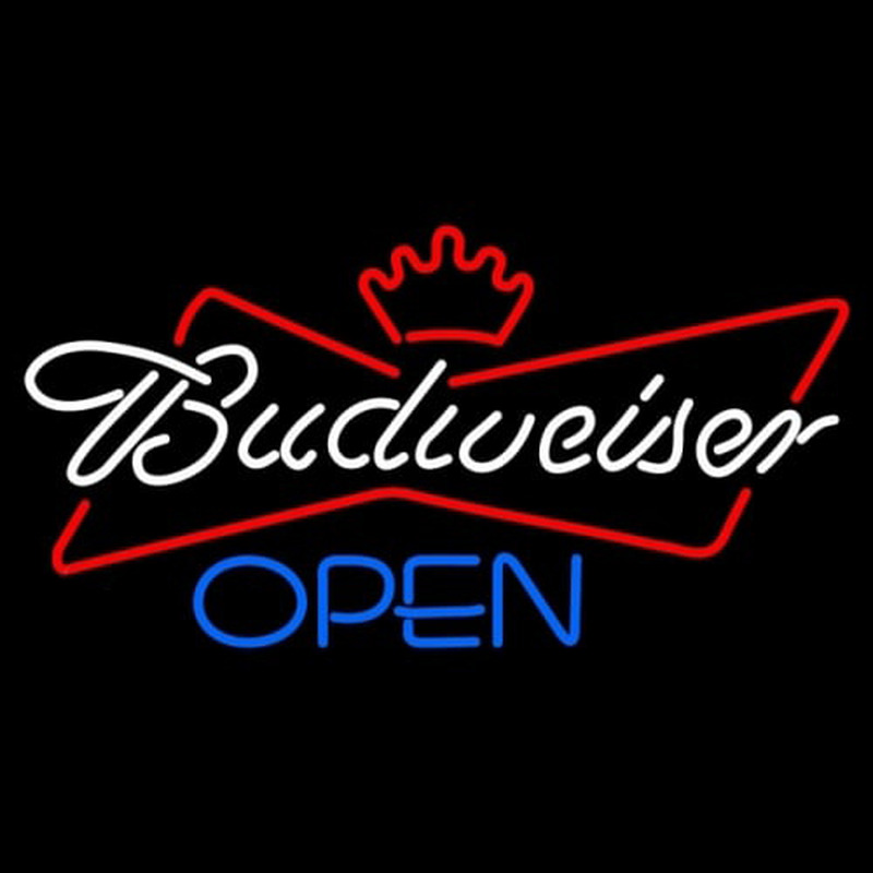 Budweiser Blue Open Neon Sign