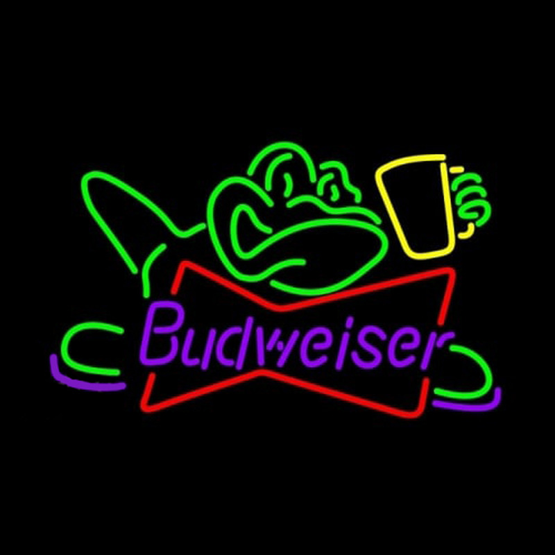 Budweiser Frog Neon Sign