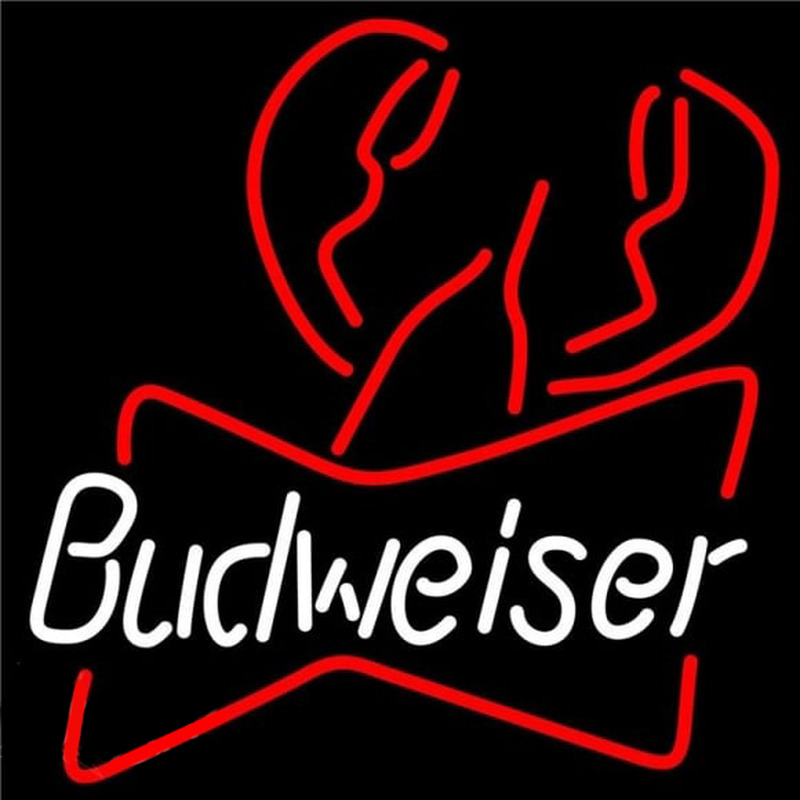 Budweiser Lobster Beer Sign Neon Sign