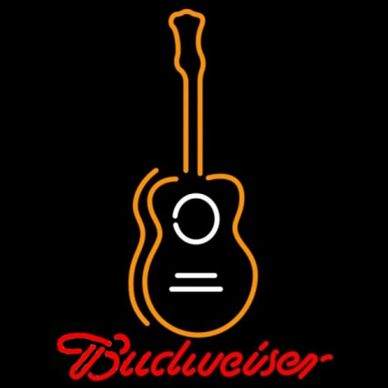 Budweiser Wall Guitar Beer Sign Neon Sign