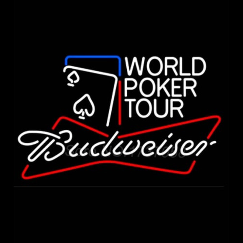 Budweiser World Poker Tour Neon Sign