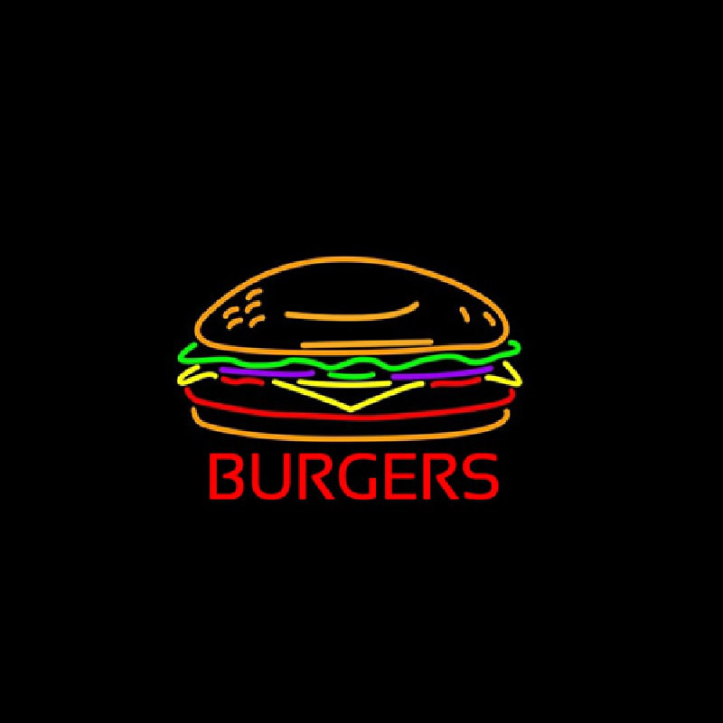 Burgers Neon Sign