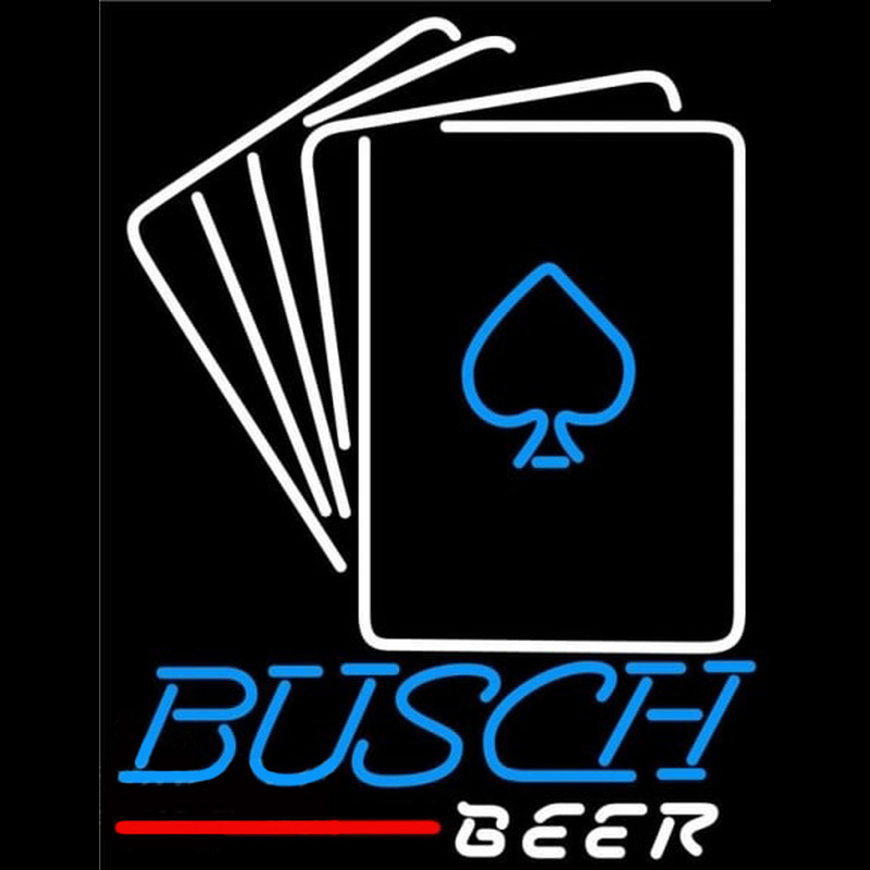 Busch Cards Beer Sign Neon Sign