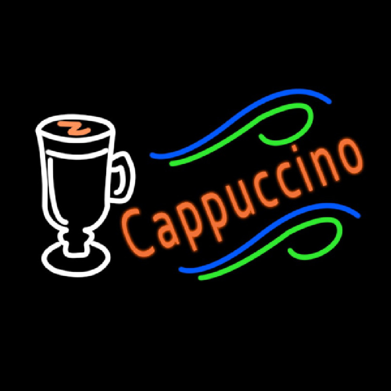 Cappuccino Cup Neon Sign