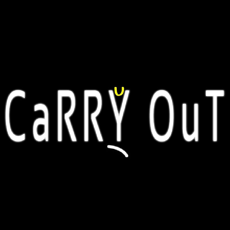 Carry Out Neon Sign