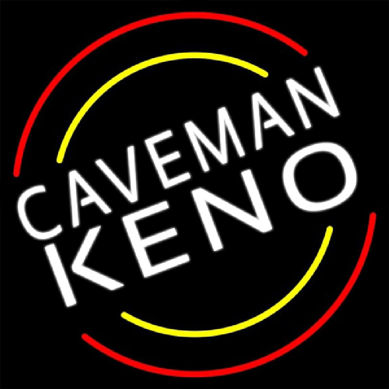 Caveman Keno Neon Sign