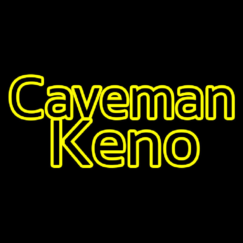 Caveman Keno Neon Sign