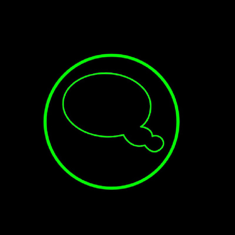 Chat Button 6 Neon Sign
