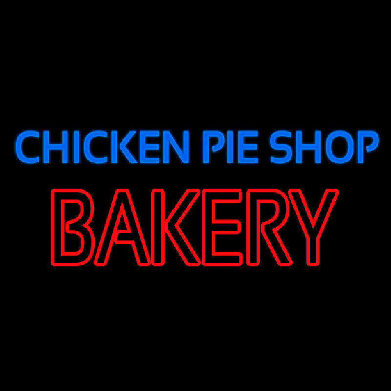 Chicken Pie Shop Bakery Neon Sign