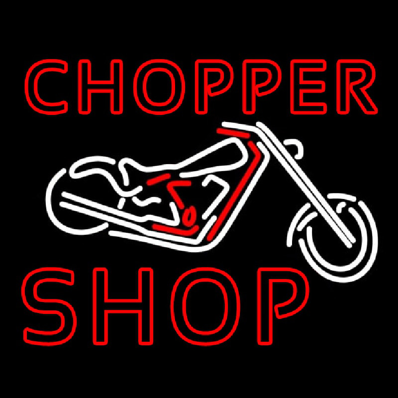 Chopper Shop Neon Sign