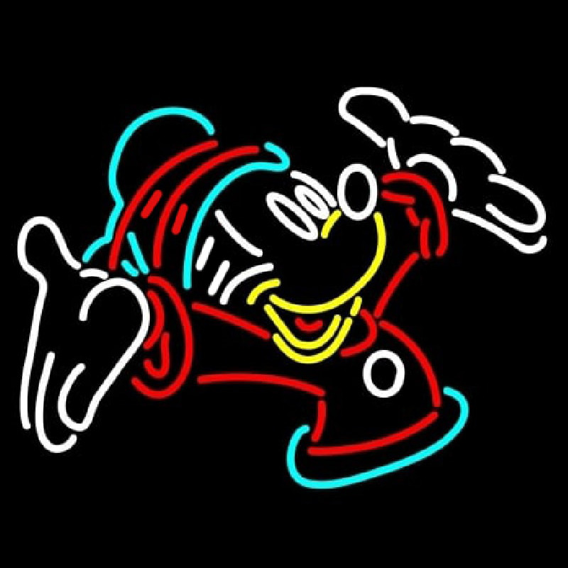 Christmas Mickey Mouse Neon Sign