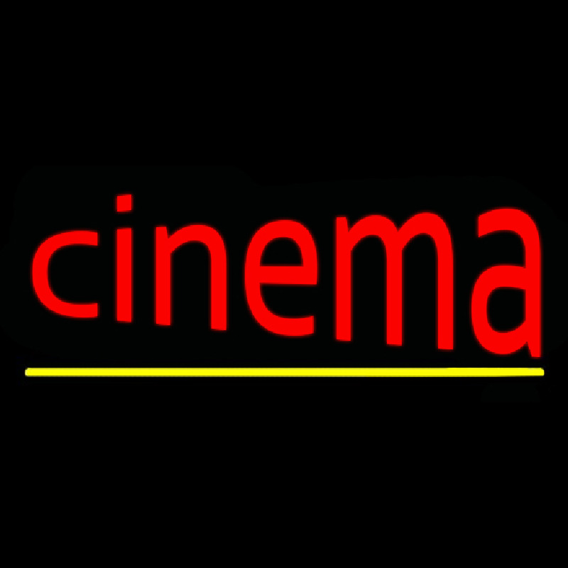 Cinema With Line Neon Sign