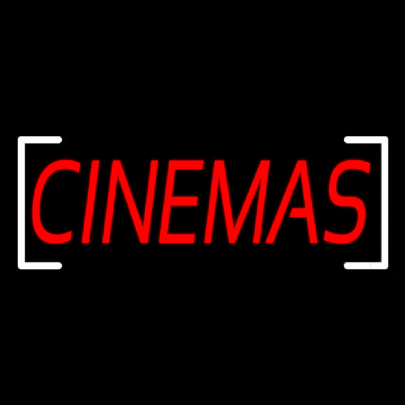 Cinemas Red Neon Sign