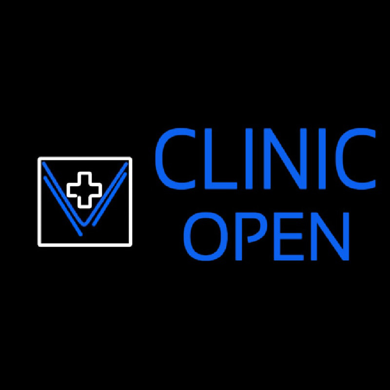 Clinic Open Neon Sign