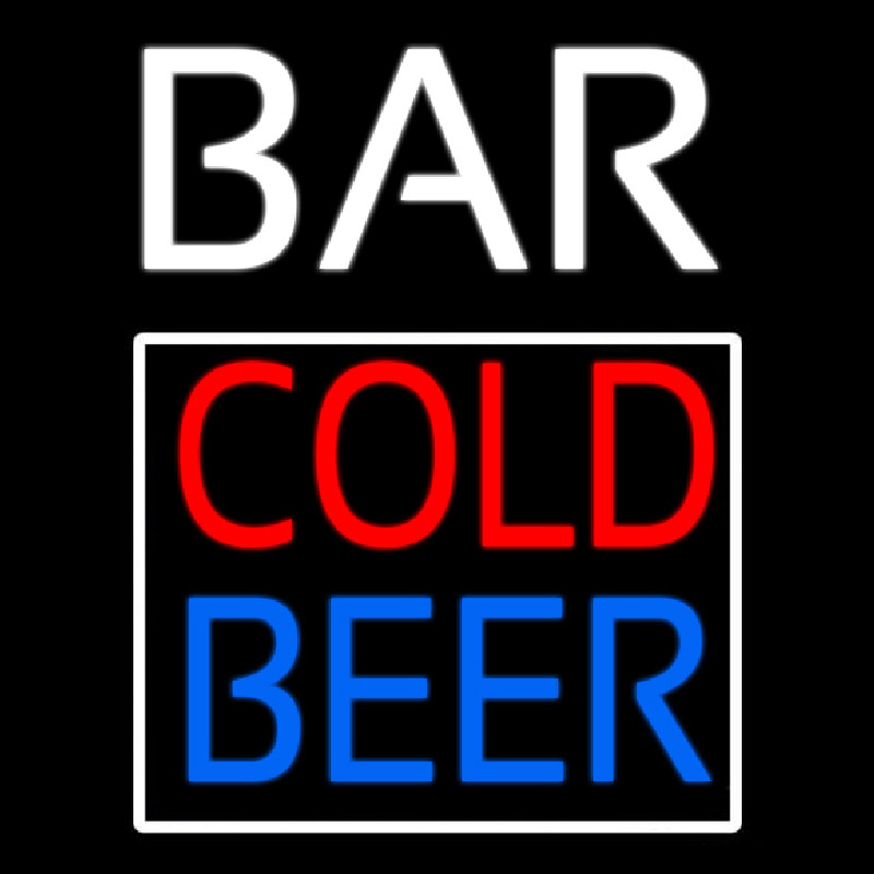 Cold Beer Bar Neon Sign